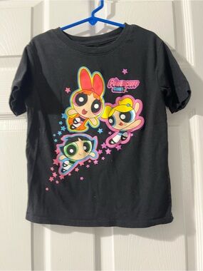 Powerpuff Girls Tee with Pink Yellow Green Accents